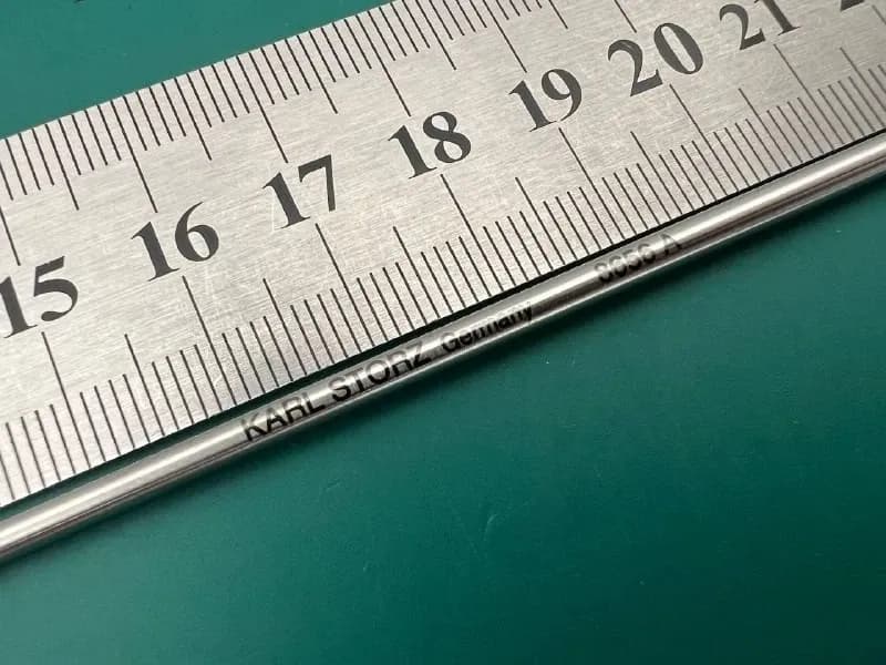 Karl Storz 8656A Sickle Knife, curved, 23 cm Conical, from diameter 3 mm to 1 mm