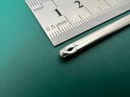 Karl Storz 221454 FISCH Ear Forceps, Round Cupped Jaws, Diameter 3 mm, WL 12.5cm