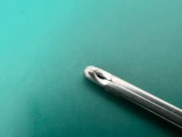 Karl Storz 221454 FISCH Ear Forceps, Round Cupped Jaws, Diameter 3 mm, WL 12.5cm