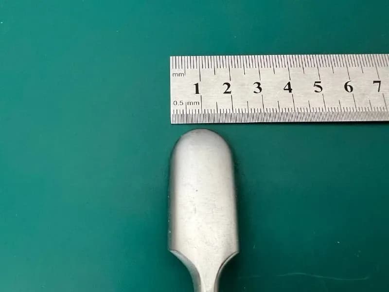 Распатор окісний 20 mm, пряме лезо із заокругленим краєм, 399.38