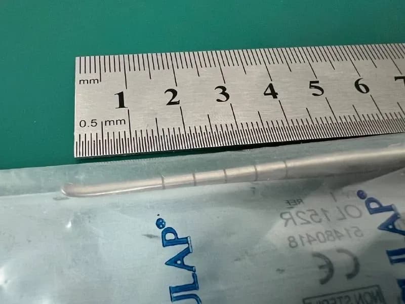 Елеватор Aesculap OL152R COTTLE, вигнутий, двосторонній, градуйований, 203 мм