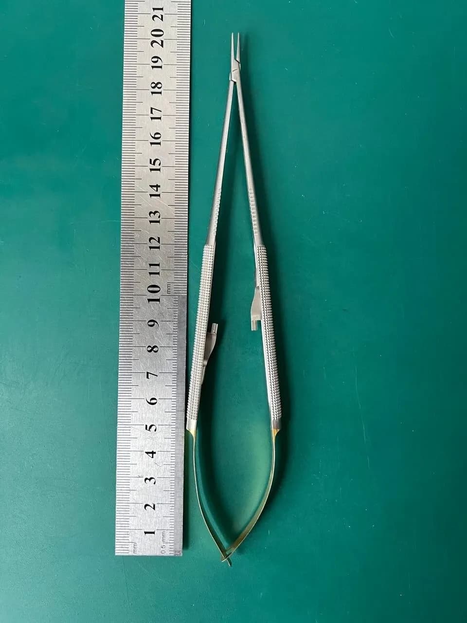 Jarit Stardust 278-113 Micro Needle Holder - 8.25” Straight With Lock
