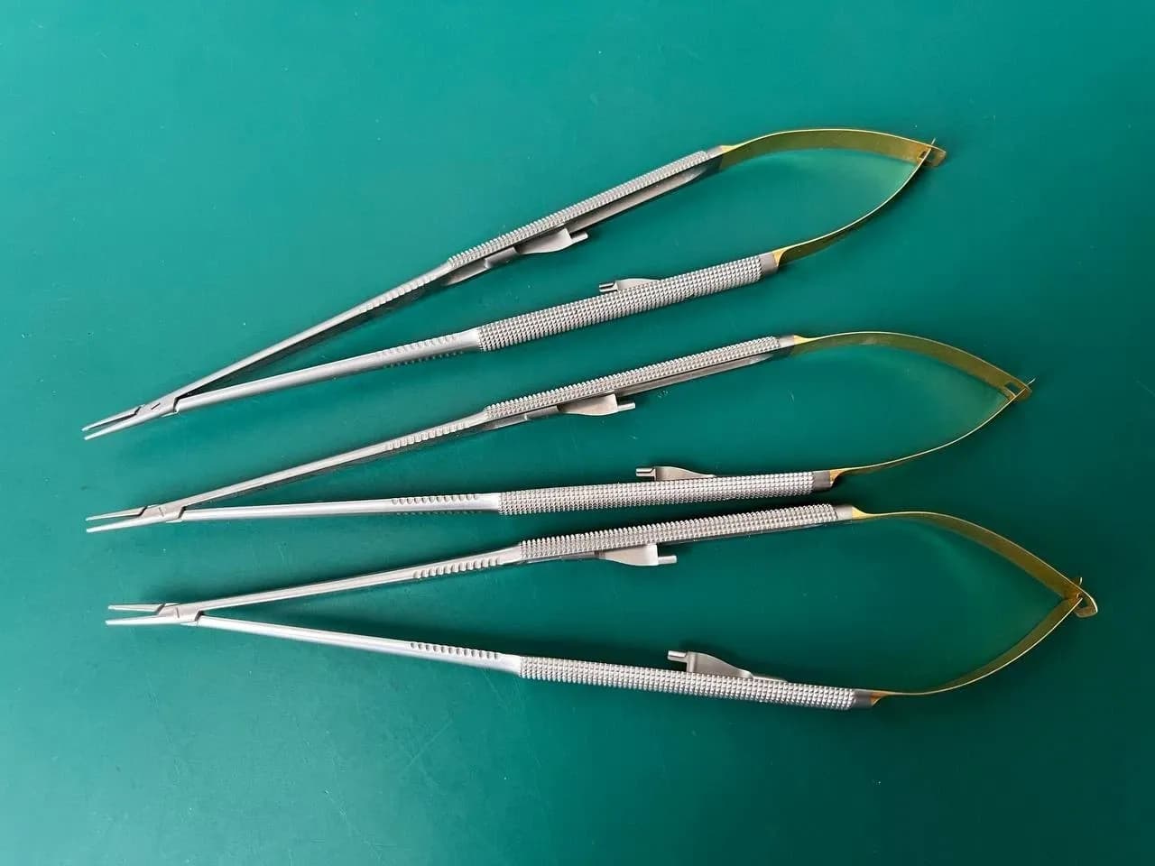 Jarit Stardust 278-113 Micro Needle Holder - 8.25” Straight With Lock