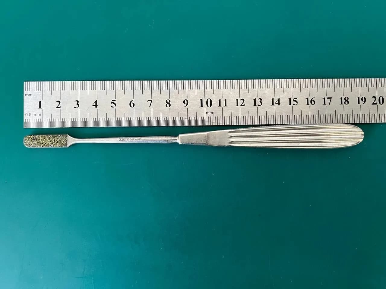 Storz N-4502 Diamond Surface Rasp,Fine. Straight. 7mm x 25mm 189mm, 7.4 inch