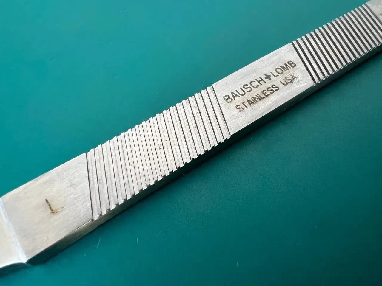 Остеотом Silver Bausch & Lomb N4377, лівий, 4mm, з захистом, загальна довжина 183mm