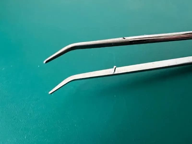 Weck 395118 Neurofeel Thumb Forceps Angled, smooth, 7-1/4" (18.5 cm)