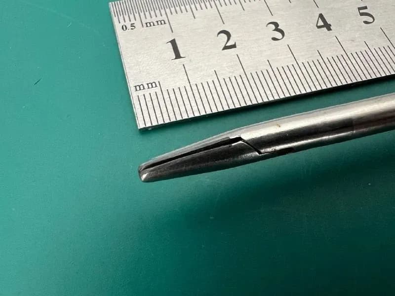 Pilling 215558A Landreneau Needle Holder TC Single Action 5mm Straight 14-1/2"