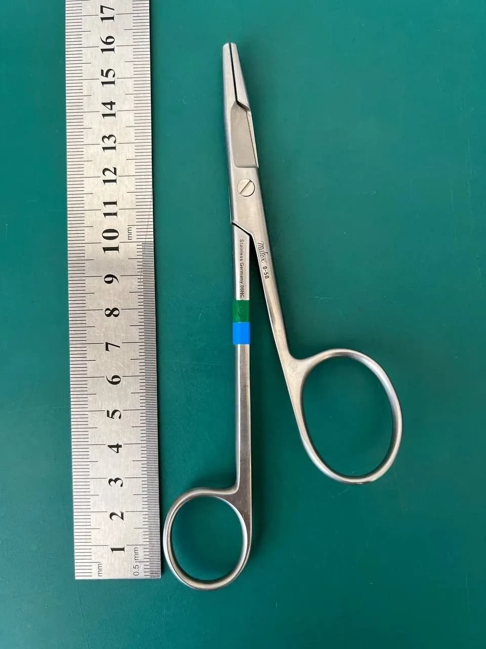 Miltex 8-58 GILLIES-SHEEHAN Needle Holder with Suture Scissors, 6-1/2" (16.5 cm)