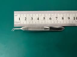 Storz E-1815A Ophthalmic McPherson Tying Forceps Angled 4mm X 3.2" Length