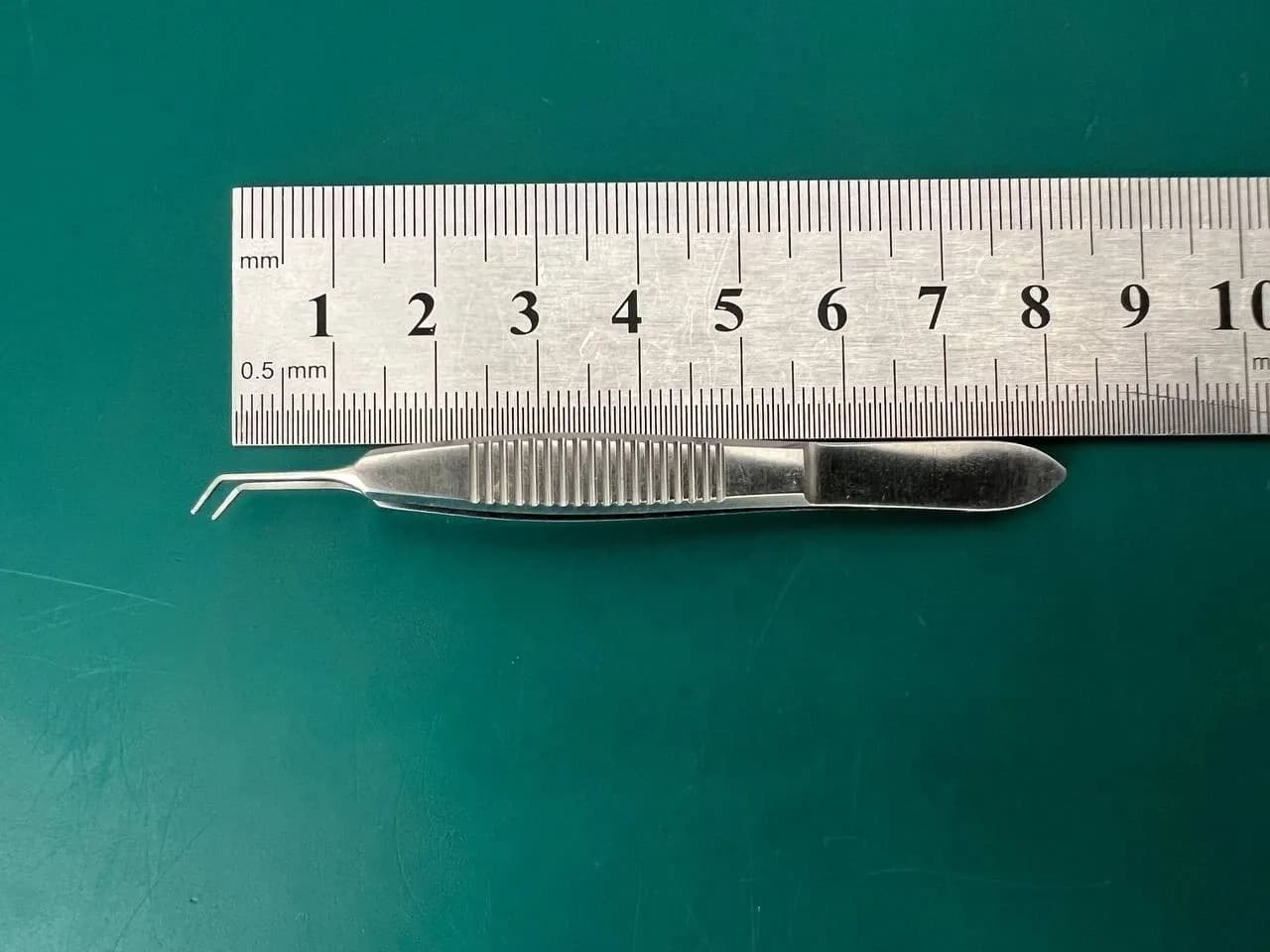 Storz E-1815A Ophthalmic McPherson Tying Forceps Angled 4mm X 3.2" Length