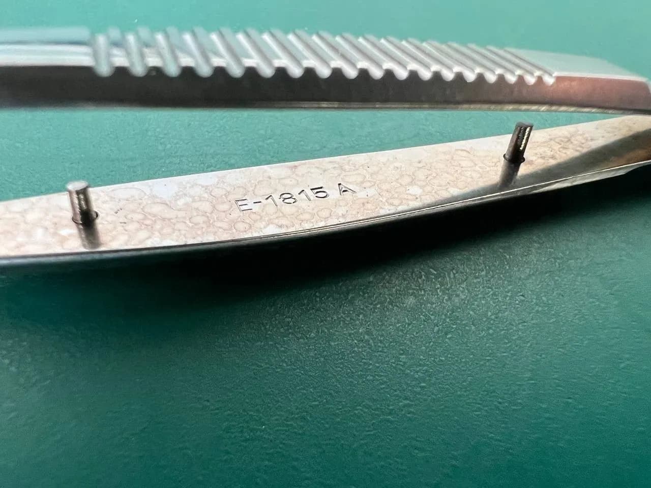 Storz E-1815A Ophthalmic McPherson Tying Forceps Angled 4mm X 3.2" Length
