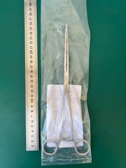 Пінцет матковий тампонувальний V.Mueller GL600 Bozeman, вигнутий, 25.4cm