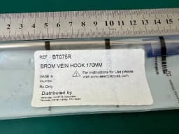 Гачок для нервів і судин Aesculap BT075R BROM, 170 mm (6 3/4"), 1 зубець, 6mm