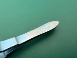 Вигнутий пінцет Microsurgery TCFr16Ct 16cm із зубцями 1x2