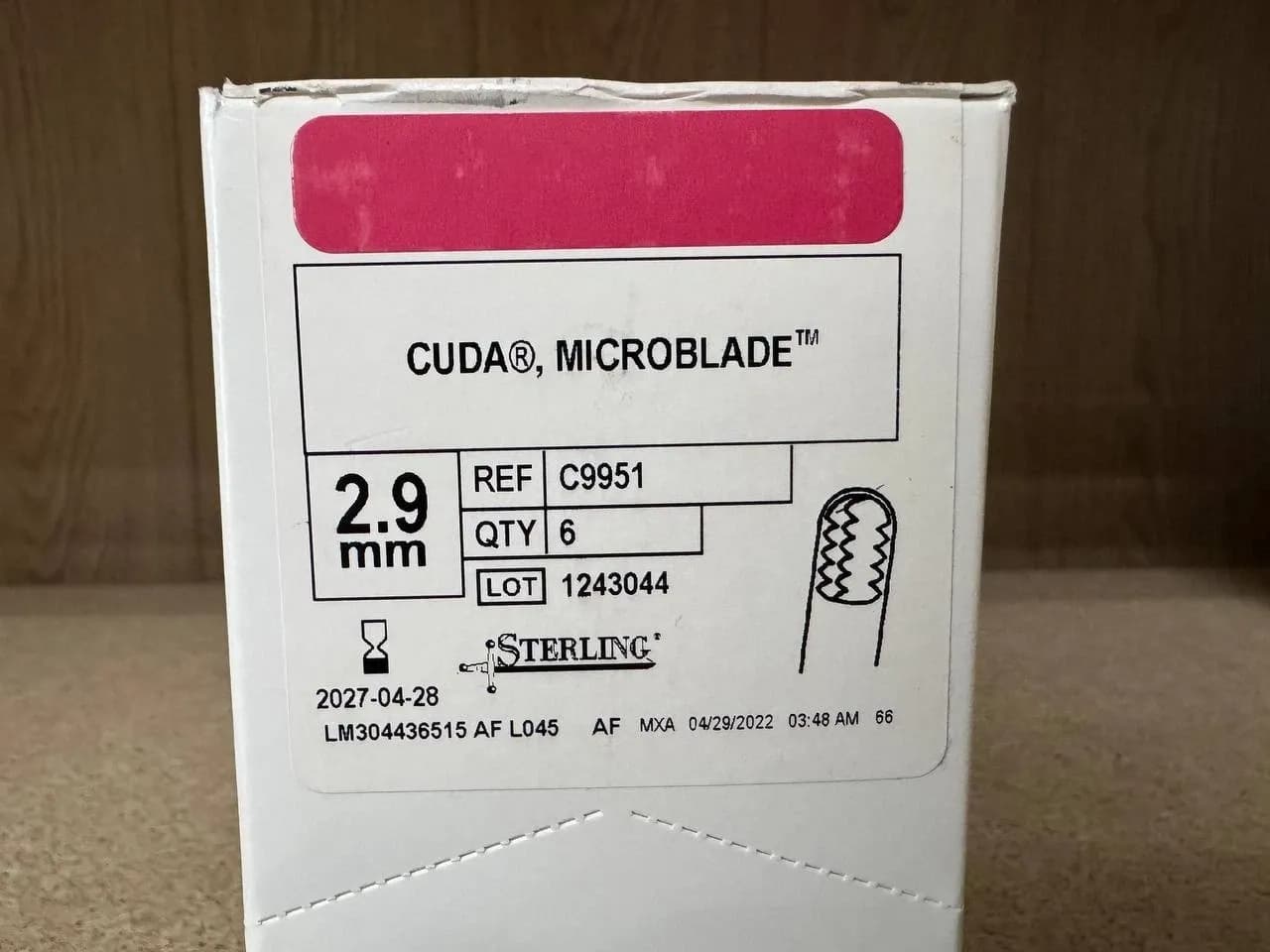Комплект із 6 мікролез ConMed Linvatec C9951 CUDA 2.9 mm
