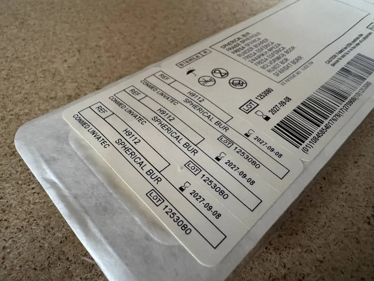 Сферичний бор ConMed Linvatec H9112, 5.5 mm, коробка з 6