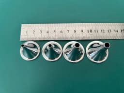 Комплект із 4 вушних дзеркал Aesculap, розміри 1, 2, 4, 5 (MA072R, MA073R, MA075R)