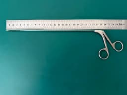 KARL STORZ 8593CM Kleinsasser Mini Grasping Forceps Curved Left Serrated