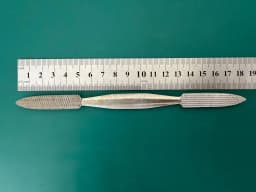 Storz N-4550 Converse rasp, 7'',double-ended, backward cutting, 11.0mm wide
