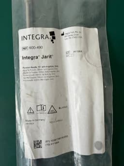 Jarit 600-490 Laparoscopic Puncture Irrigation Needle, 5mm X 32cm NEW