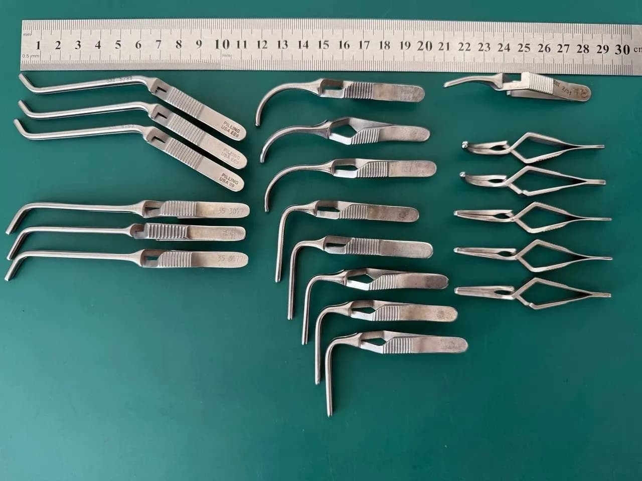 Lot of 20 Pilling Surgical  Bulldog Clamp, DeBakey Jaw
