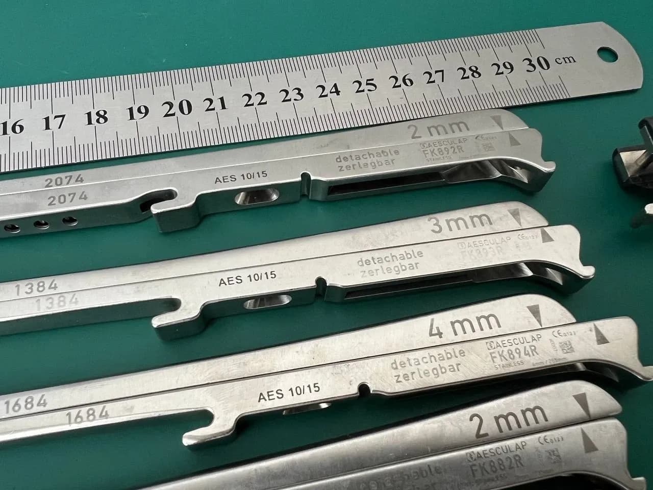 Aesculap FK899R Kairison Pneumatic Kerrison Rongeur Bone Punch Set