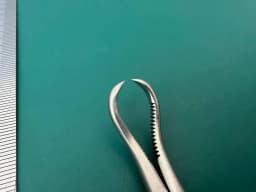 398.41 Reduction Forceps with points, broad, ratchet, Germany