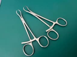 398.41 Reduction Forceps with points, broad, ratchet, Germany