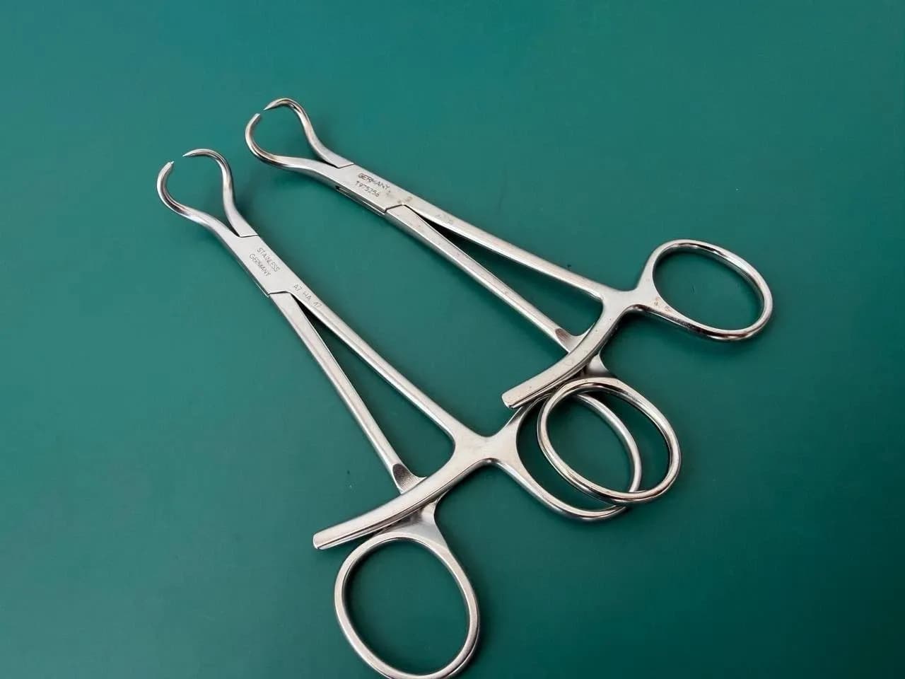 399.97 Germany REDUCTION FORCEPS WITH POINTS RATCHET 130 mm