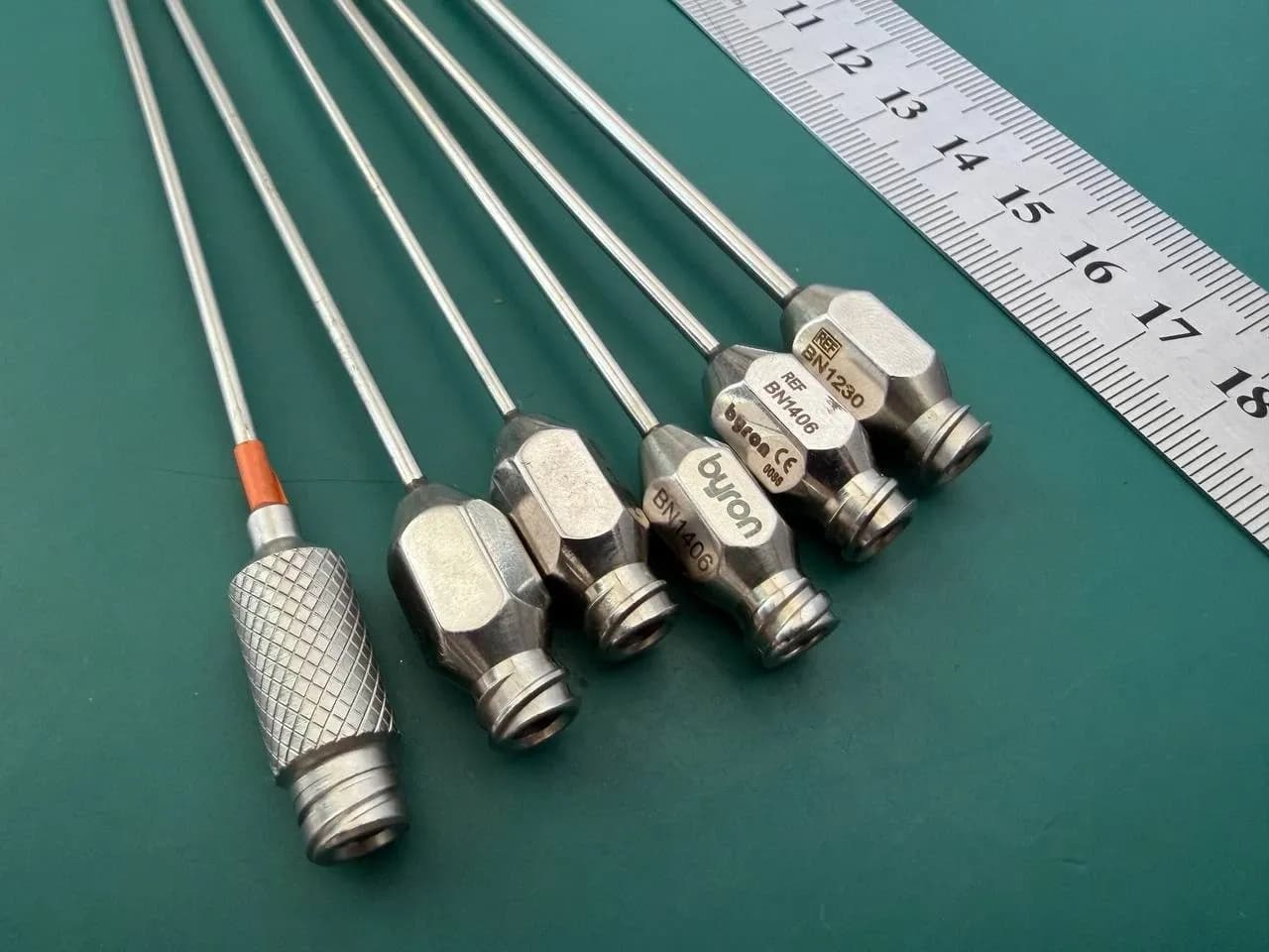 Lot of 6 Byron Liposuction Cannula, Lamis Cannula, Spiral Cannula, BN1406