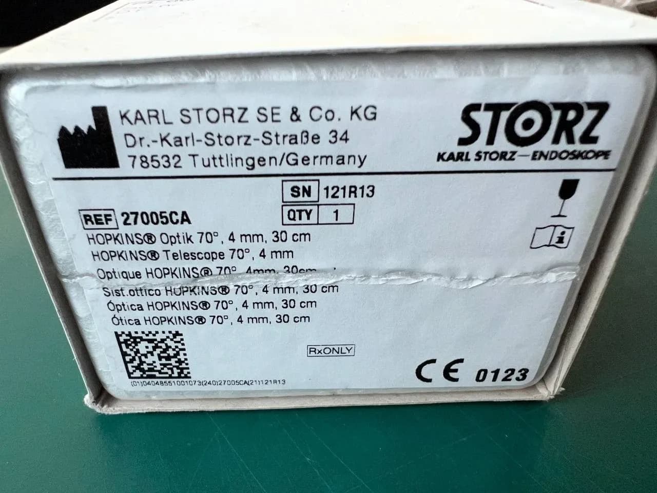 New!!! Karl Storz 27005CA 70 Degree 4mm x 30 CM Hopkins Telescope