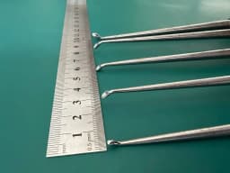 Комплект із 5 кутових спінальних кюреток SEC U-0153, 10″ (25.4 см)