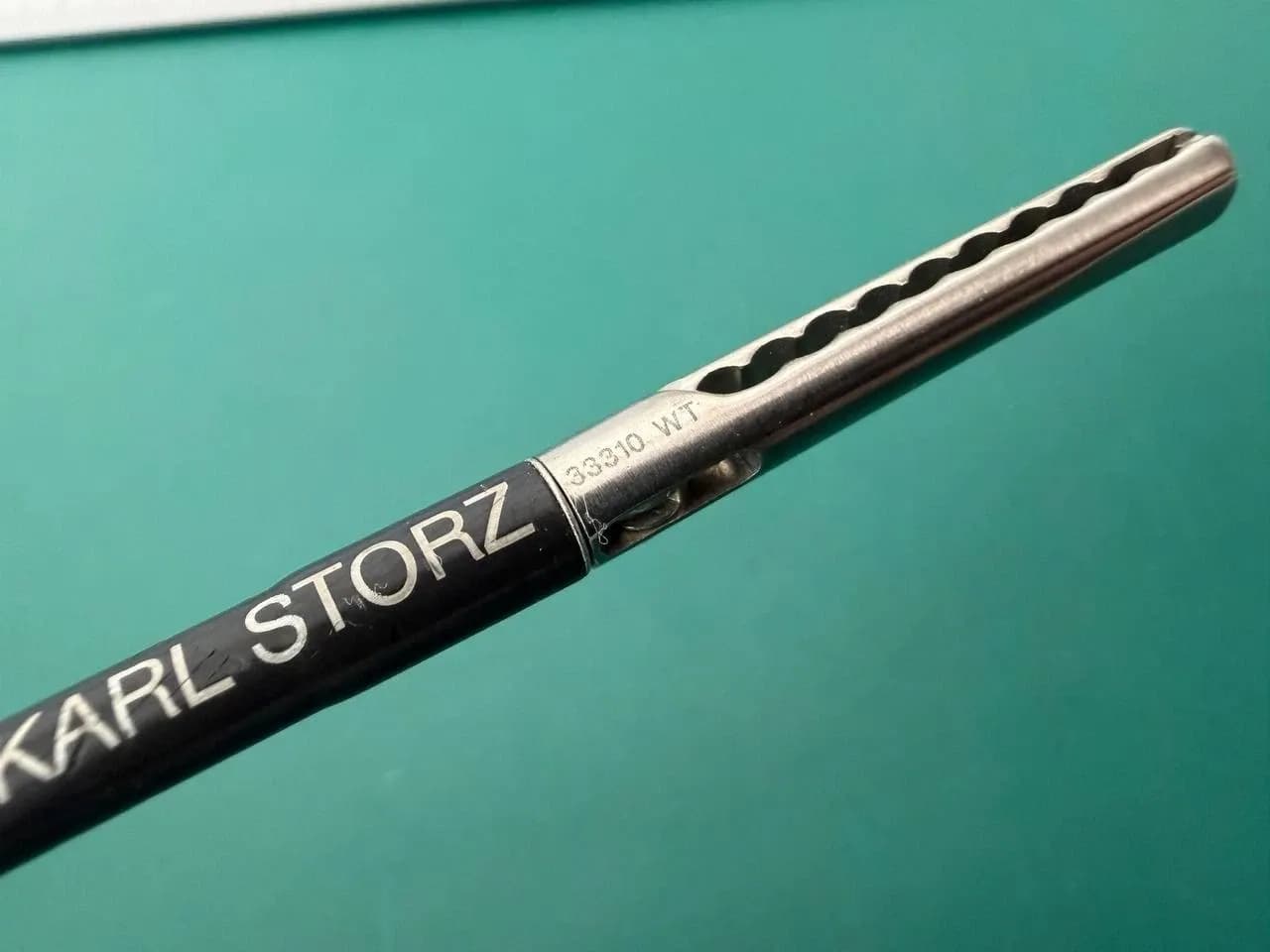Karl Storz 33310 WT 5mm X 36cm Wavy Grasping Forceps, 33121 ClickLine Handle