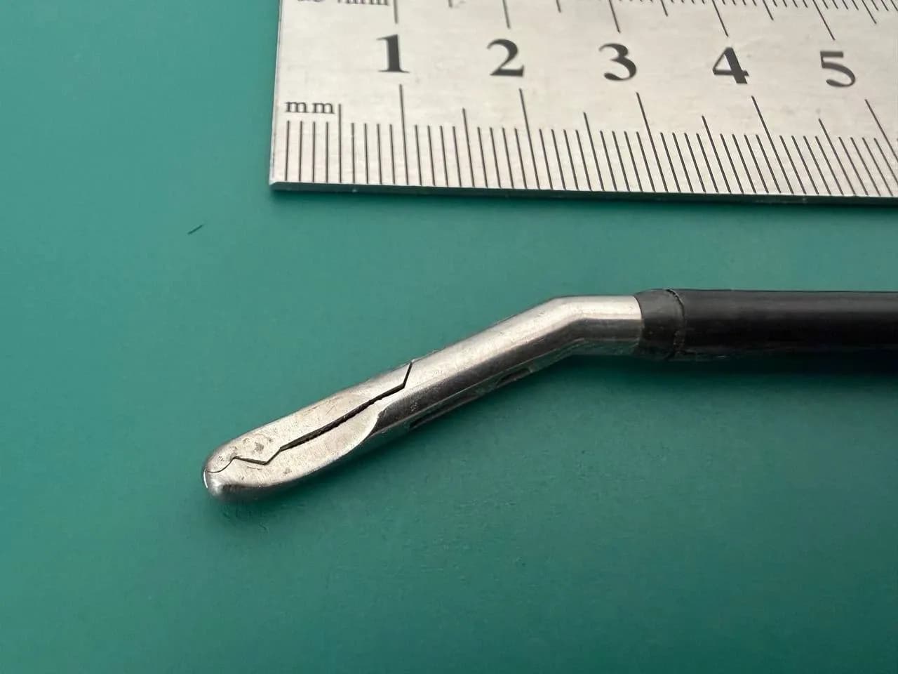 R.Wolf 8840.622 HF Grasping Forceps Angled Downward & Curved Left
