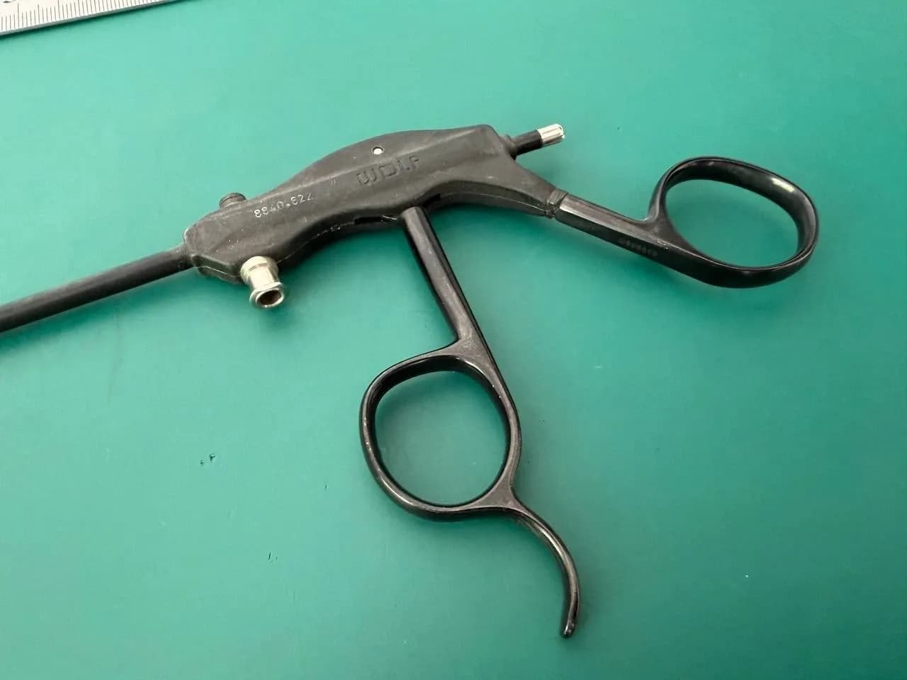 R.Wolf 8840.622 HF Grasping Forceps Angled Downward & Curved Left