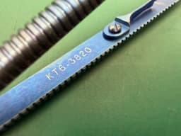 Katena KT6-3820 Micro Needle Holder Curved W/ Lock Titanium