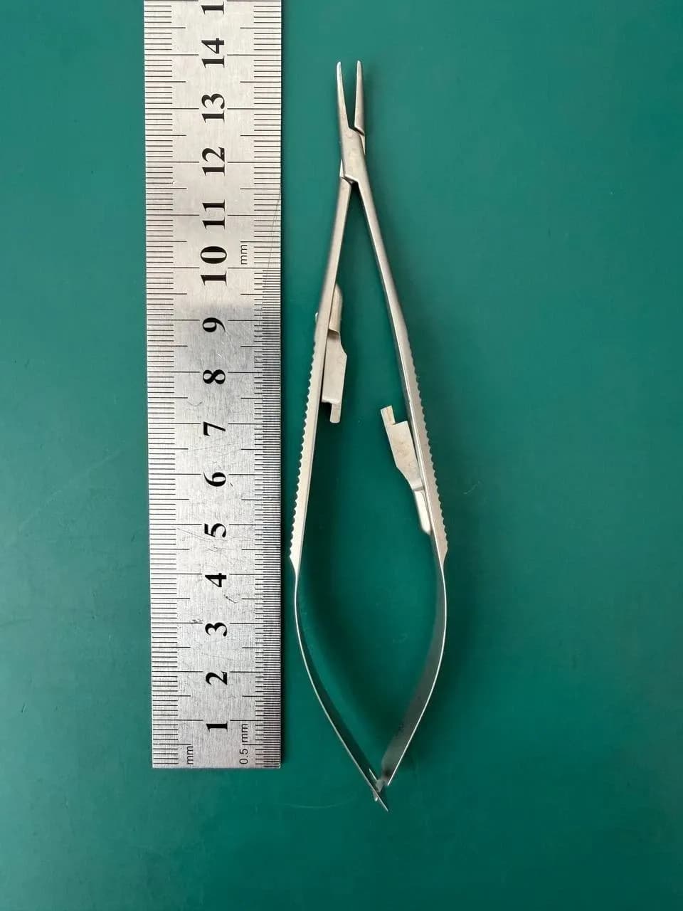 Jarit 355-404 Castroviejo Needle Holders, Curved, Locking