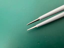 US310 Bipolar Forceps, 0.5 mm, bayonet-shaped, straight, 8 1/2", (215 mm)