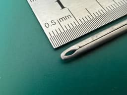 Мікропінцет-чашка Rhoton V. Mueller NL3785-023, прямий, шир. 1mm, довжина 5-3/8″