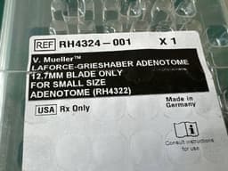 V.Mueller RH4324-001 Laforce-Grieshaber Adenotome 12.7 mm Blade only for small