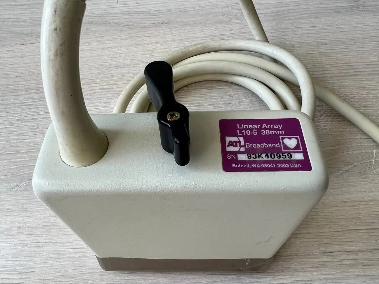 ATL L10-5 Linear Array 38mm Ultrasound Transducer Probe