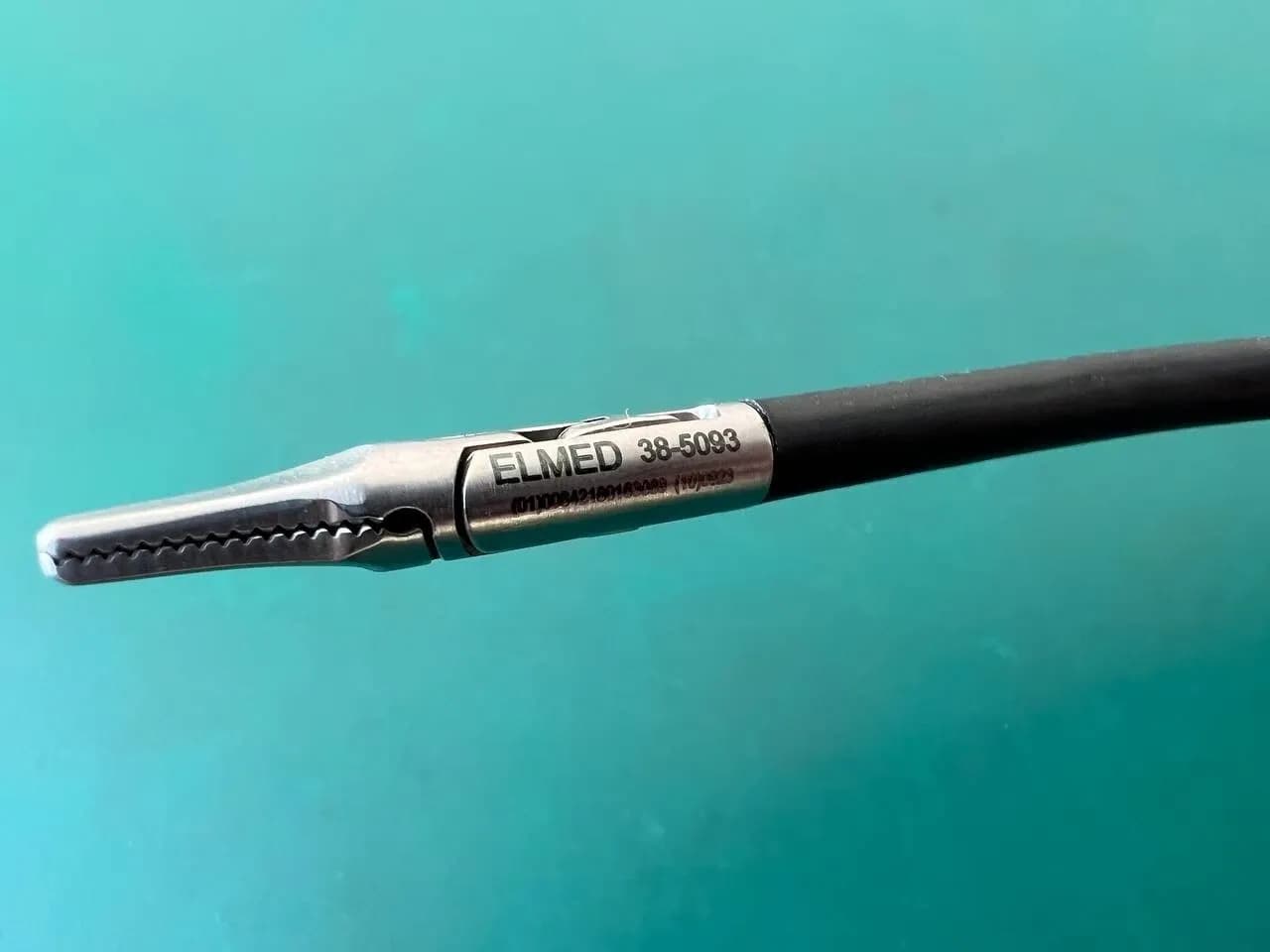 Ендоскопічний затискач Elmed 38-5093, обертовий, вигнутий вліво