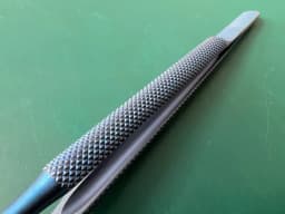 Титановий мікропінцет Scanlan 3003-164N, кільцевий кінчик 1.0 mm DIAMOND DUST, 15 cm