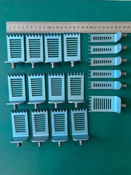 KLS Martin lot of 18 Titanium Blade, Caspar, lumbar, 40 mmx65 mm and 20x65 mm