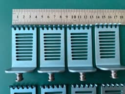 KLS Martin lot of 18 Titanium Blade, Caspar, lumbar, 40 mmx65 mm and 20x65 mm