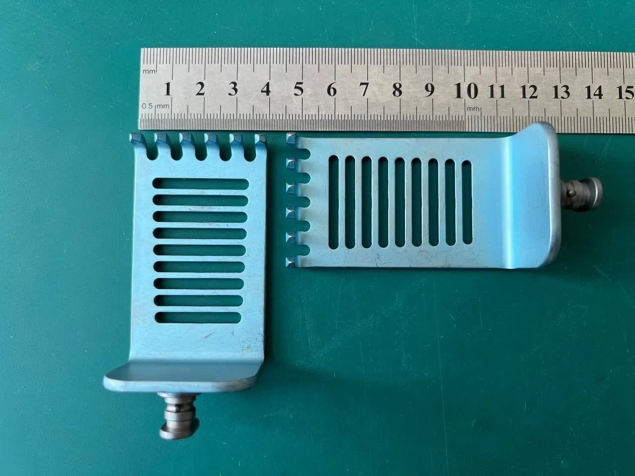KLS Martin lot of 18 Titanium Blade, Caspar, lumbar, 40 mmx65 mm and 20x65 mm