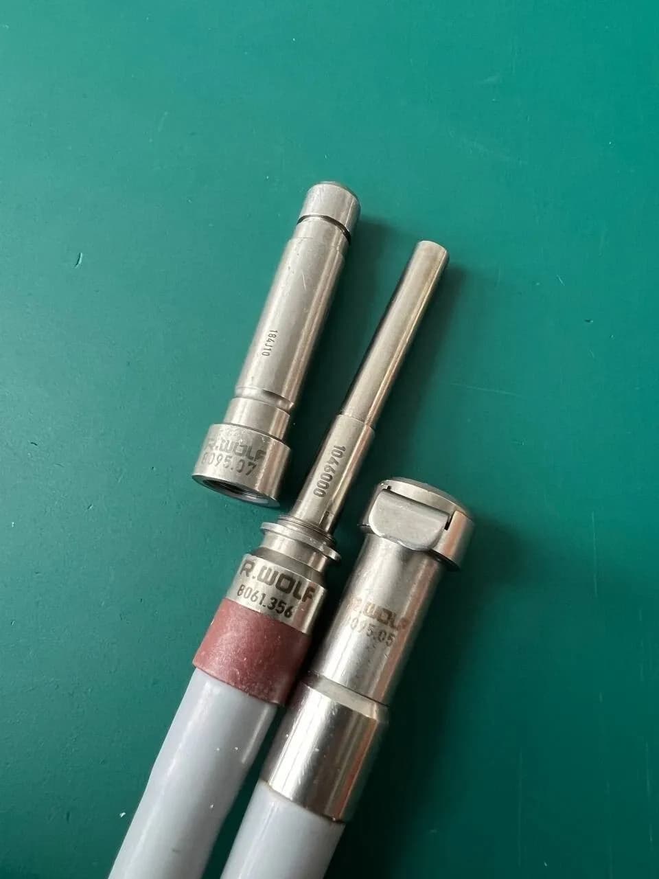 R. Wolf 8061.256, FIBER OPTIC LIGHT CABLE, 8095.05 8095.07 adapters