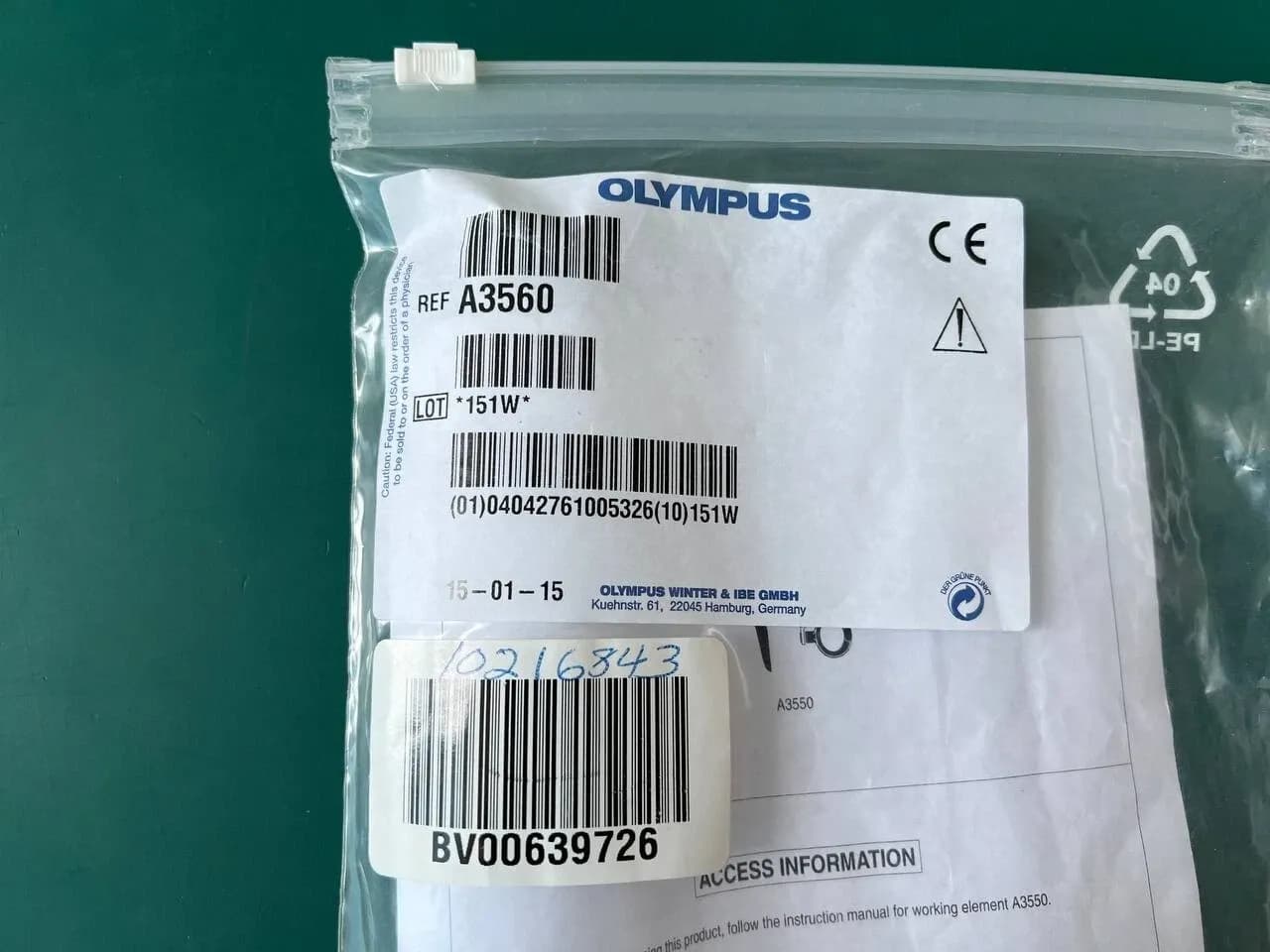 Обтуратор уретротома Olympus A3560, 22Fr, канал 4Fr, канюльований