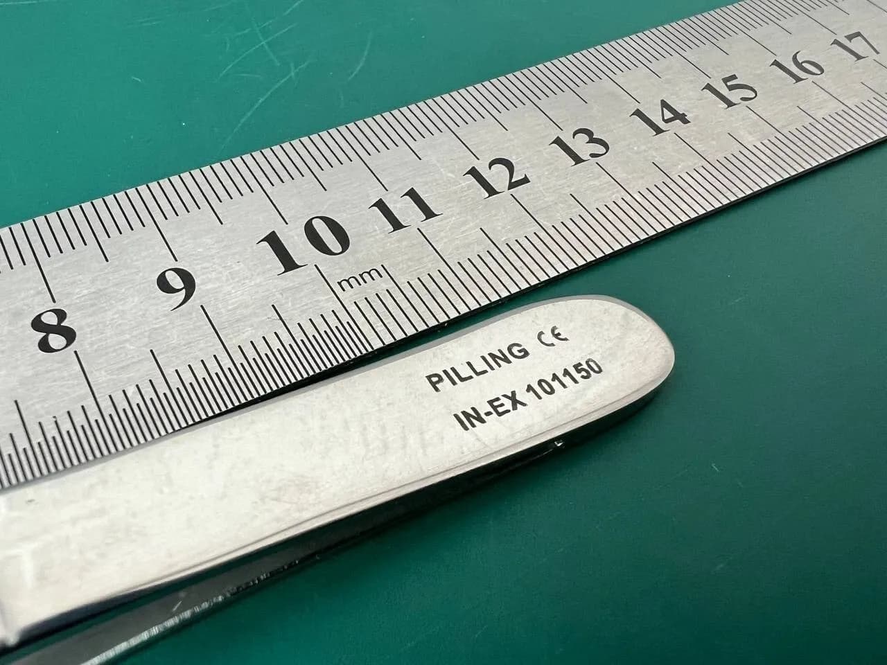 Комплект із 10 пінцетів для тканин Adson Pilling IN-EX 101150, 1 x 2, 4 3/4″ (12 см)