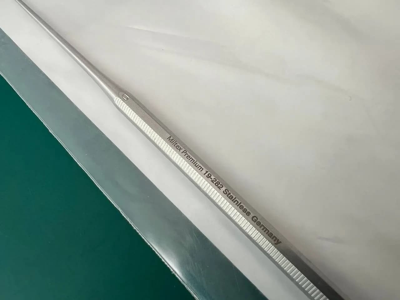 Кюретка вушна Buck Miltex 19-282, 6-1/2″ (16.5 cm), пряма, тупа, розмір 0